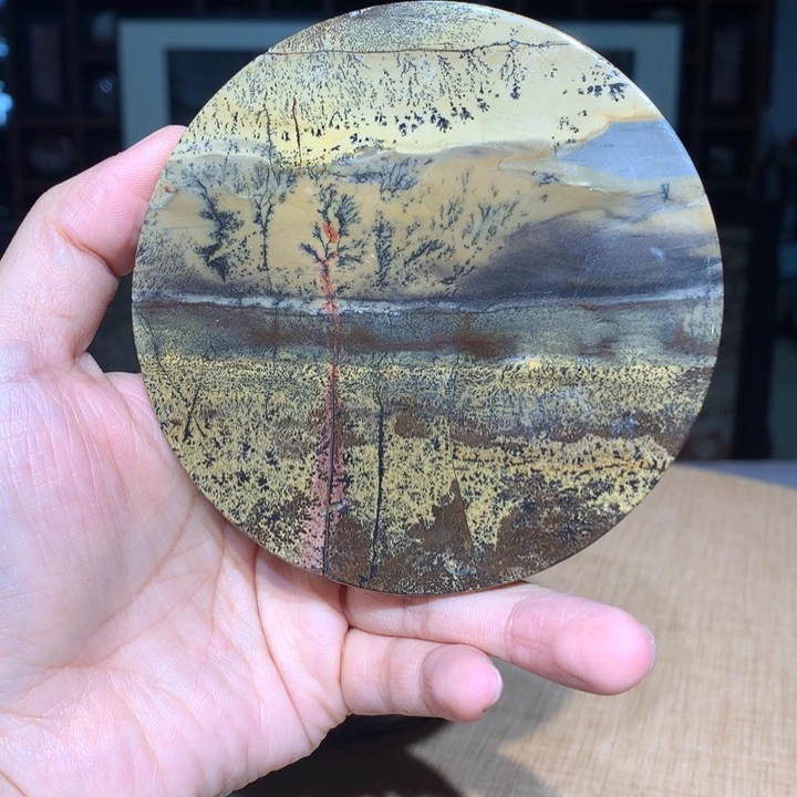 广西国画石摆件，收藏观赏