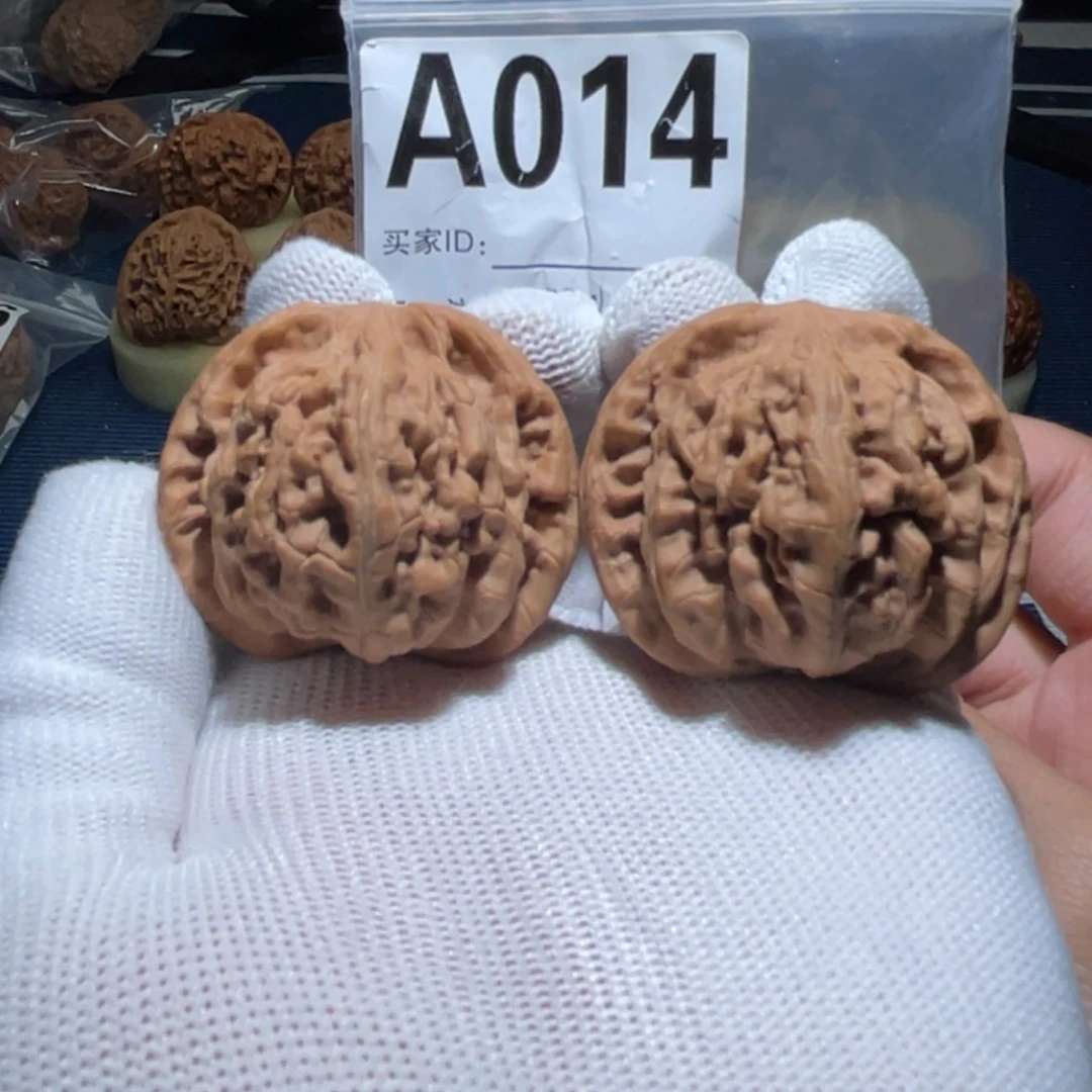 文玩核桃把件九山顶望月45-44全品