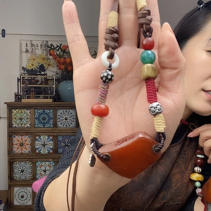 蜜蜡项链未镶嵌项链