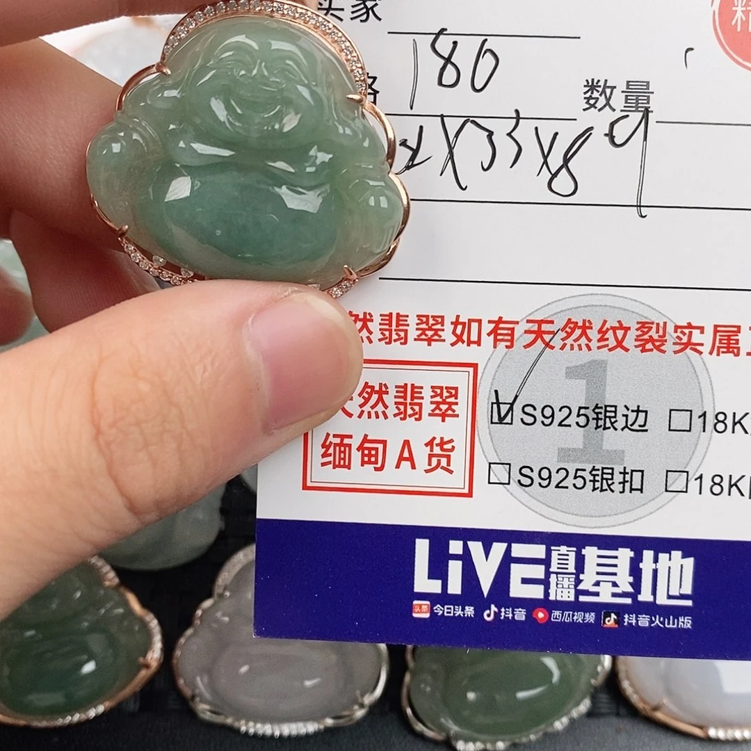 翡翠银S925镶嵌颈饰