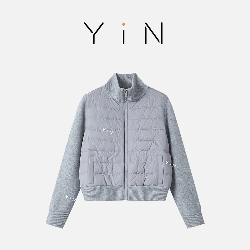 显瘦修身落肩袖轻薄常规舒适羽绒服保暖立领24090-1