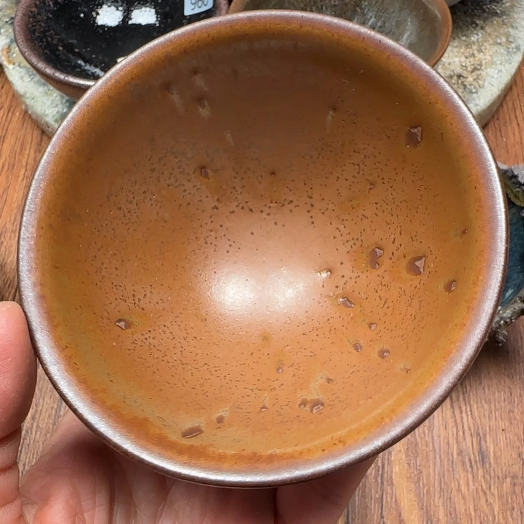 柴烧建盏茶盏茶杯163