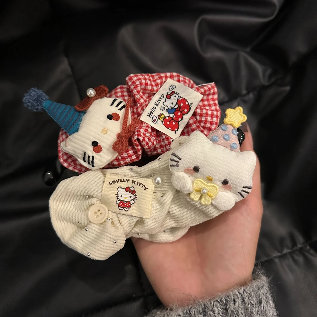 元气满满圣诞小猫香蕉夹气质发夹甜美卡通风小众可爱发夹日韩女