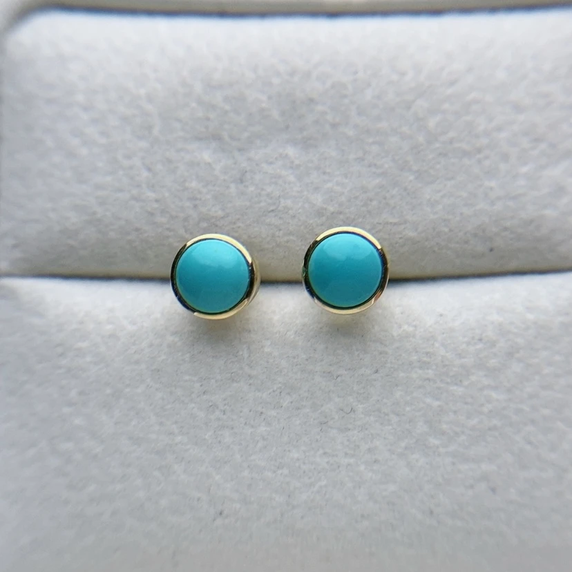 【闪购商品】绿松石珠宝奇石18K金镶嵌