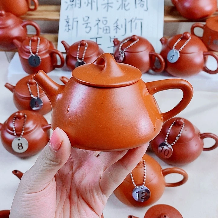 潮州朱泥壶石瓢壶160