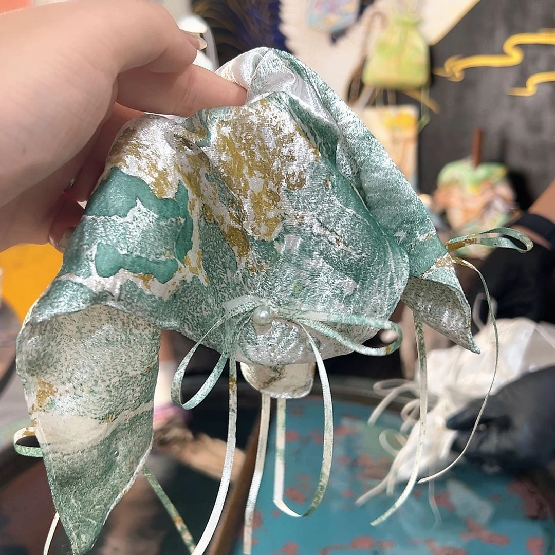 沅**愿136新款方巾发圈