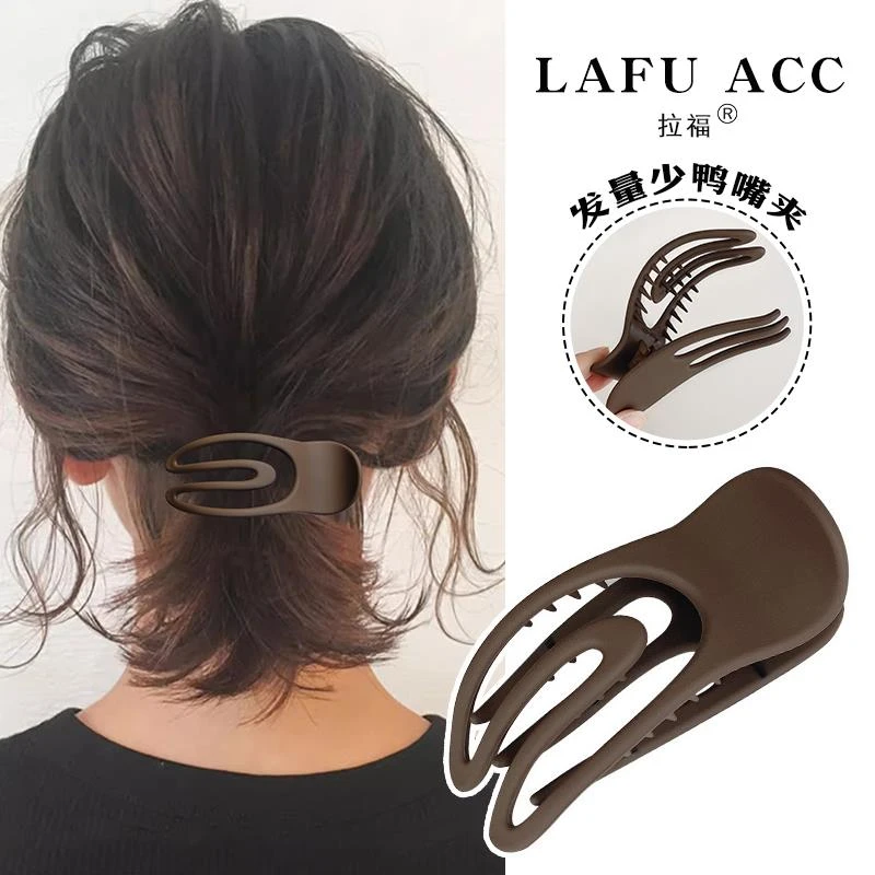 发夹女半扎发脑勺八字刘海抓夹头发鲨鱼夹子鸭嘴夹侧边发卡头饰