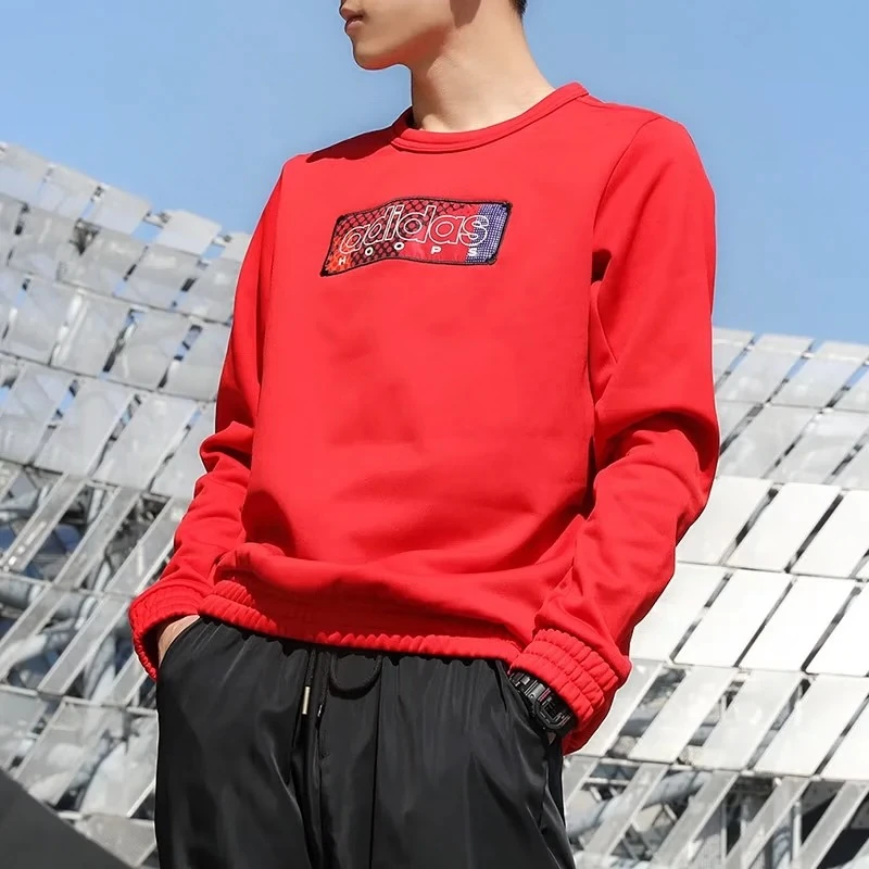 【瑕疵慎拍】adidas/阿迪达斯卫衣套头衫GQ2834-035-M-领口起球