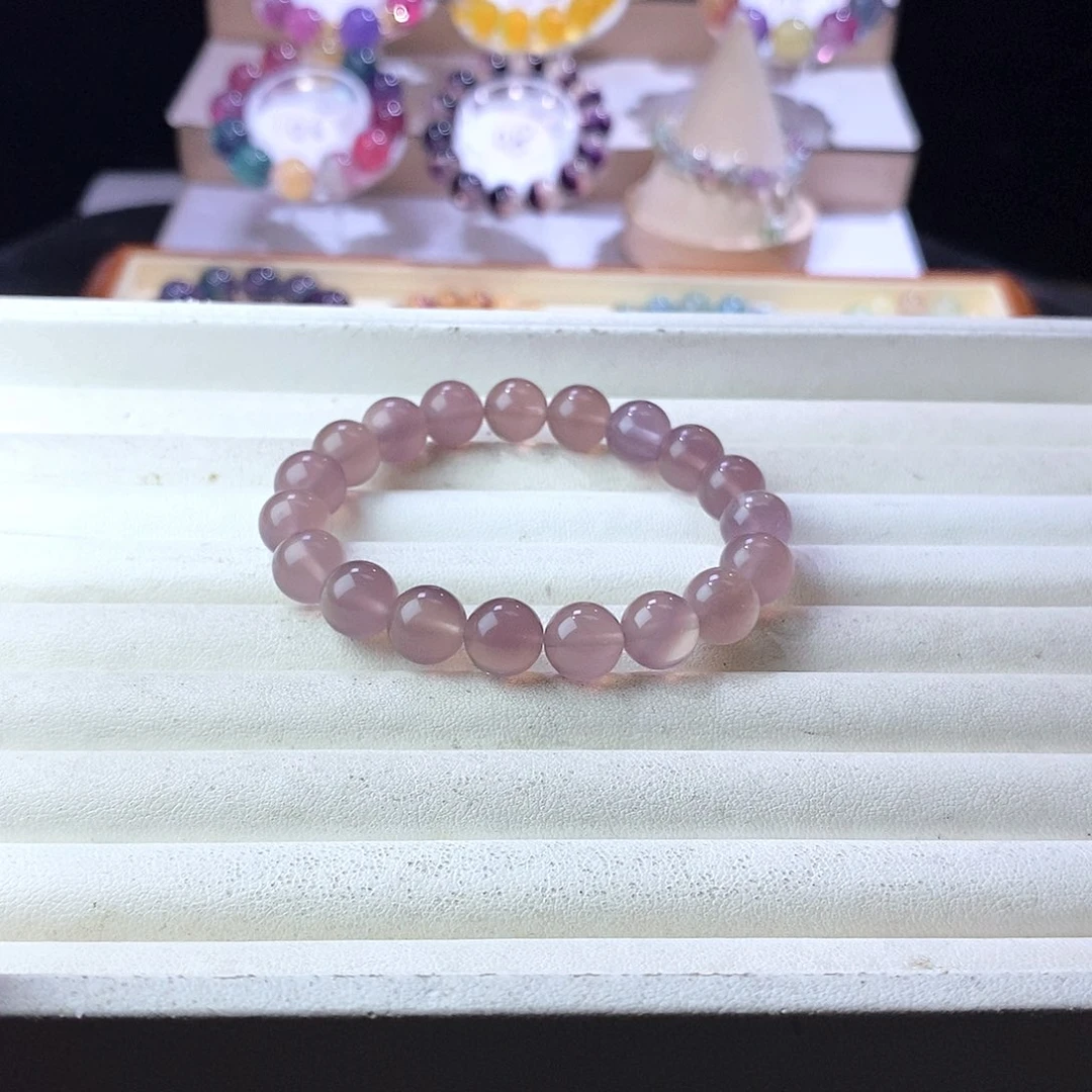 手链未镶嵌萤石芋泥啵啵紫10m
