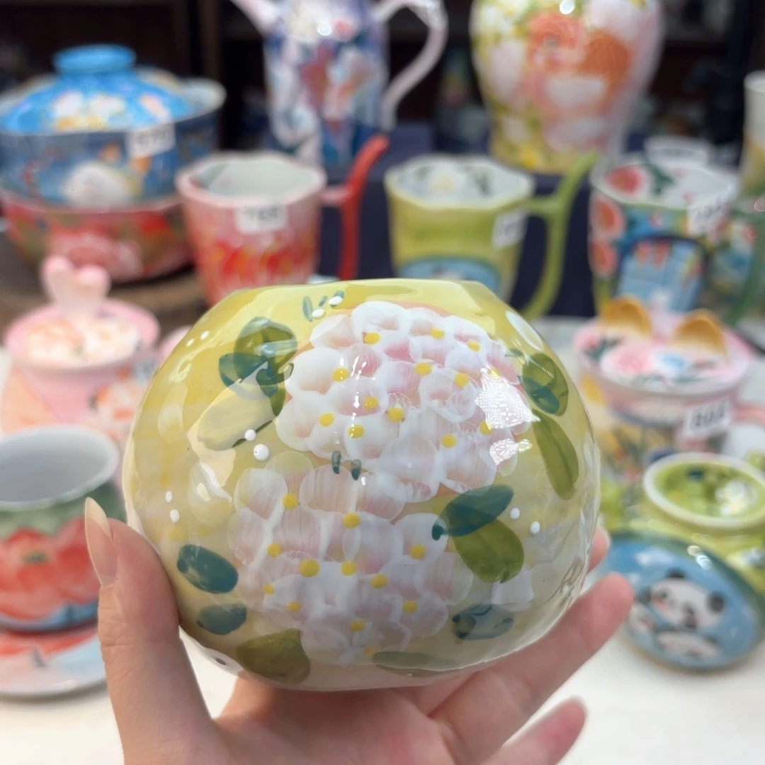 景德镇手绘高温釉下彩陶瓷茶具