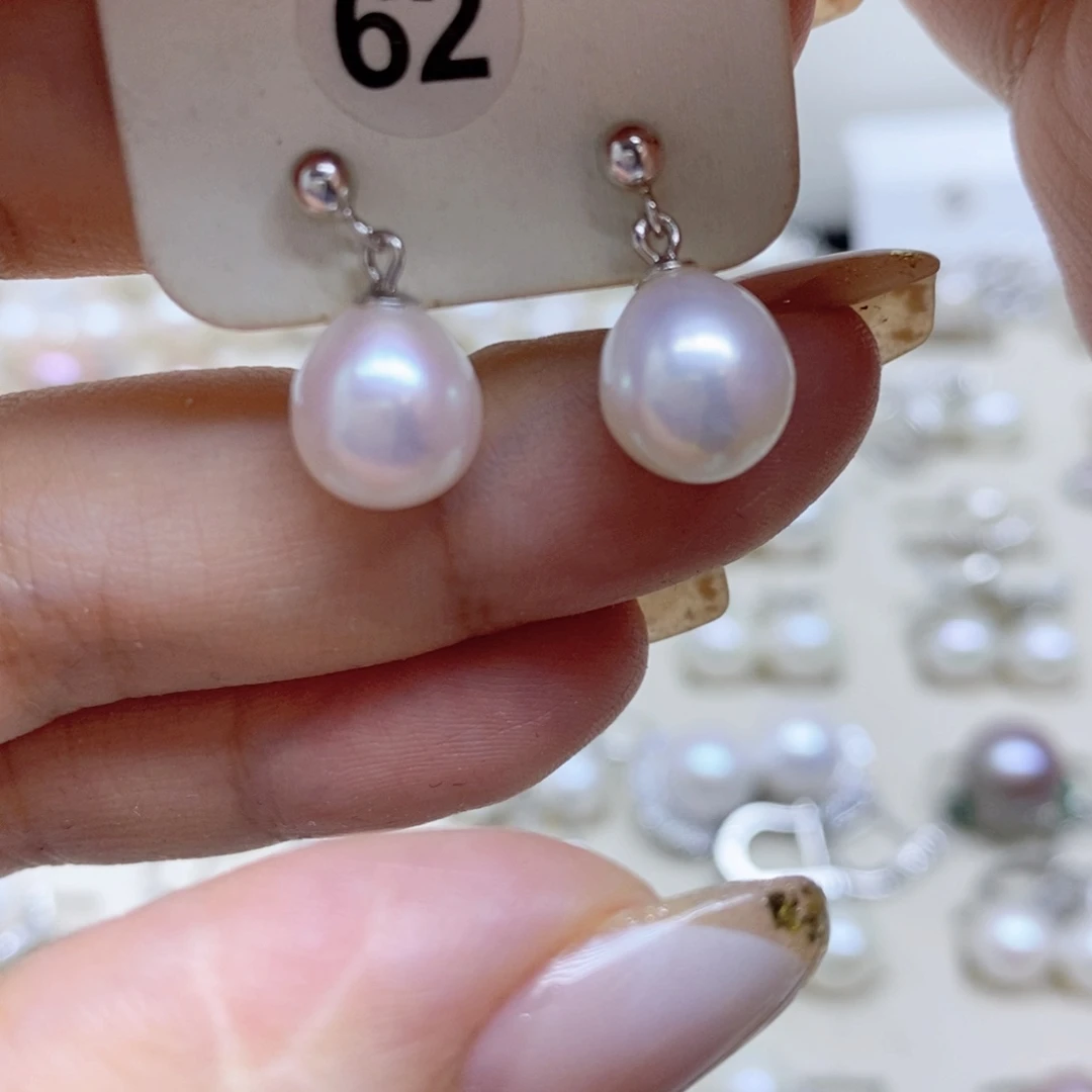 耳饰淡水珍珠银S925镶嵌