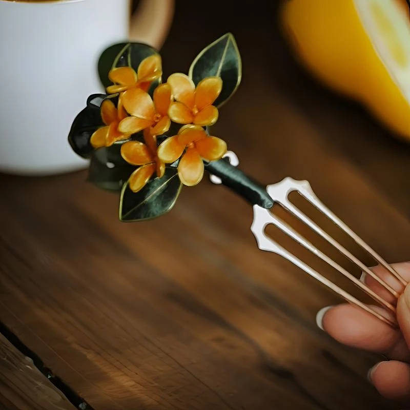 中国风原创设计发簪头饰古风饰品发饰欧若精灵风欧若假日风手工