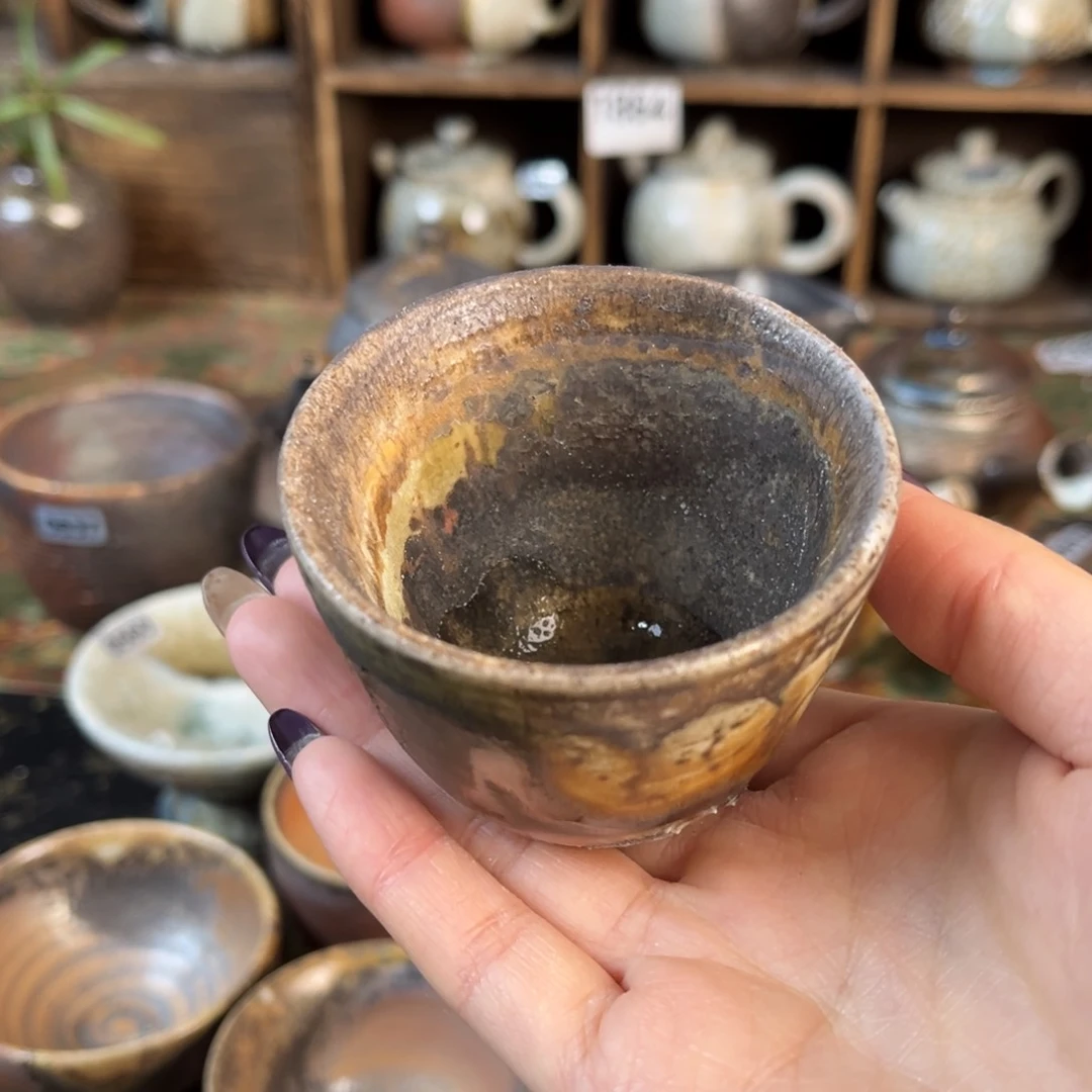 杯樱*柴烧茶器主人杯微瑕