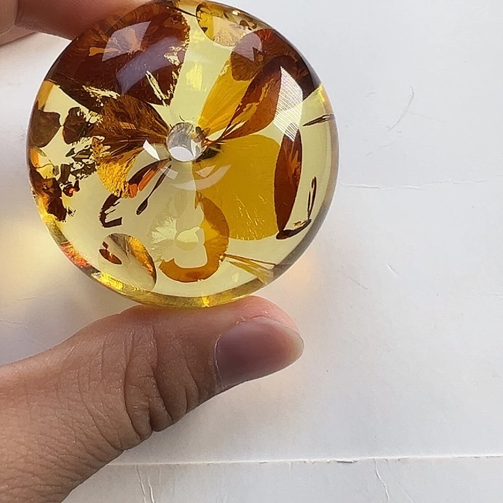 琥珀（花珀）未镶嵌颈饰