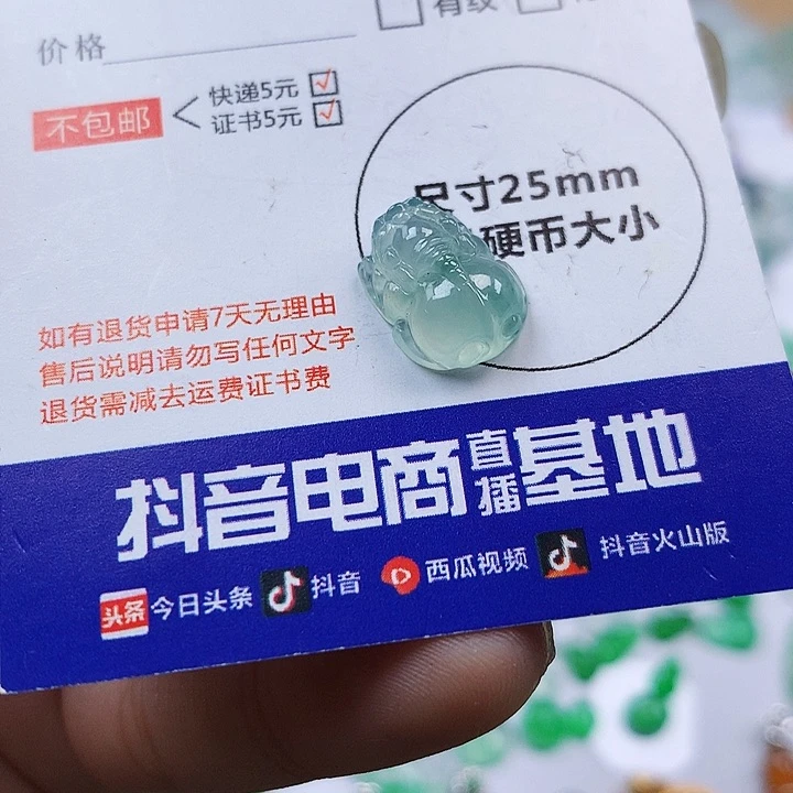 翡翠吊坠(不含链)未镶嵌丢****猪貔貅