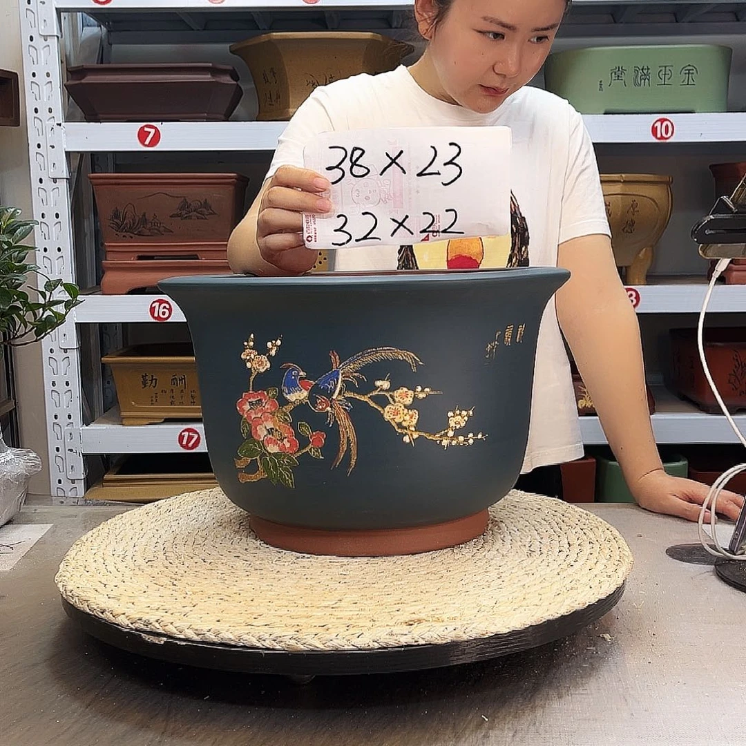 紫砂花盆紫砂花盆