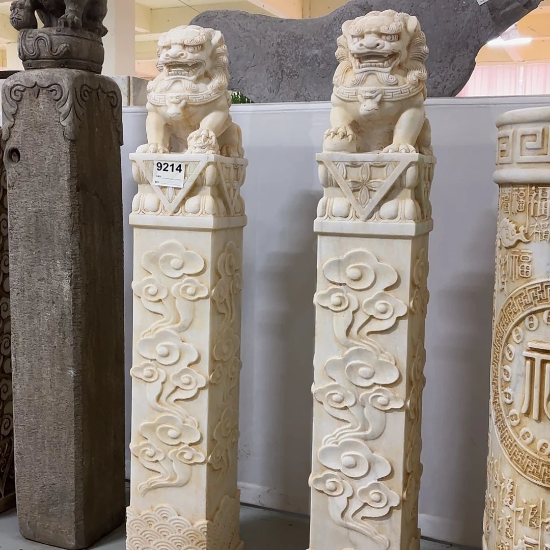 石材特价放漏！高1.2米拴马桩一对，包邮