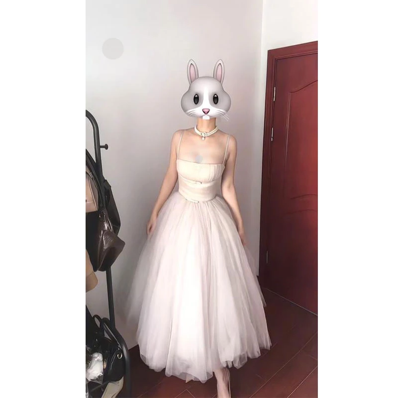 甜心公主浪漫流沙吊带芭蕾裙抹胸连衣裙女春季新款韩版气质网纱裙