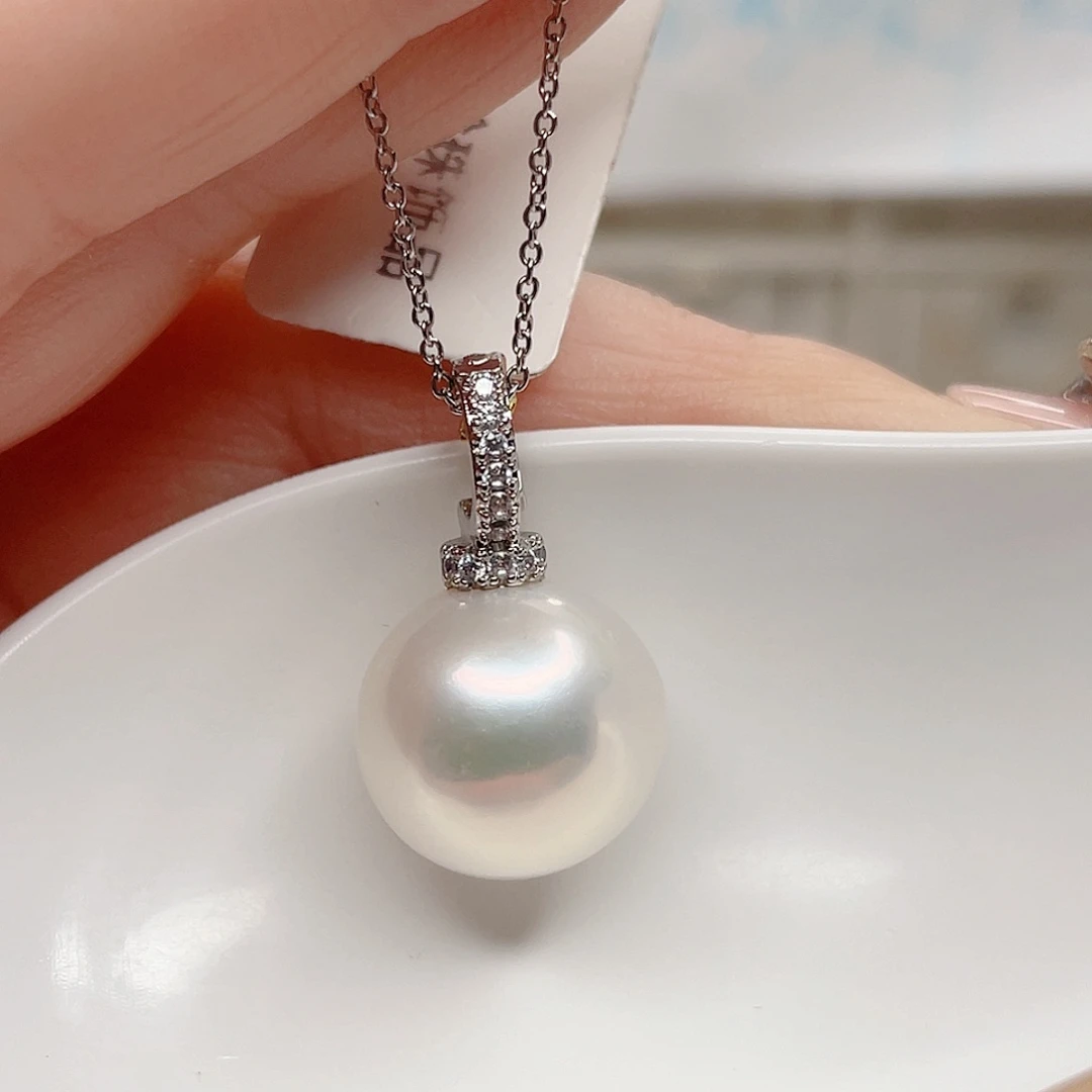 合金淡水珍珠吊坠(赠链)