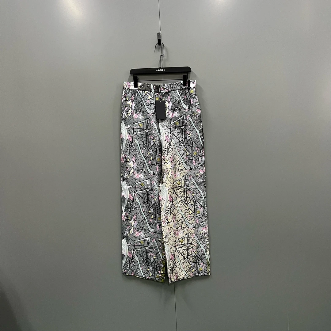 未使用 FENDI/芬迪 y3 地图满印休闲长裤 50码/全新/019124