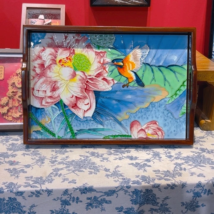一体款瓷板画艺术作品