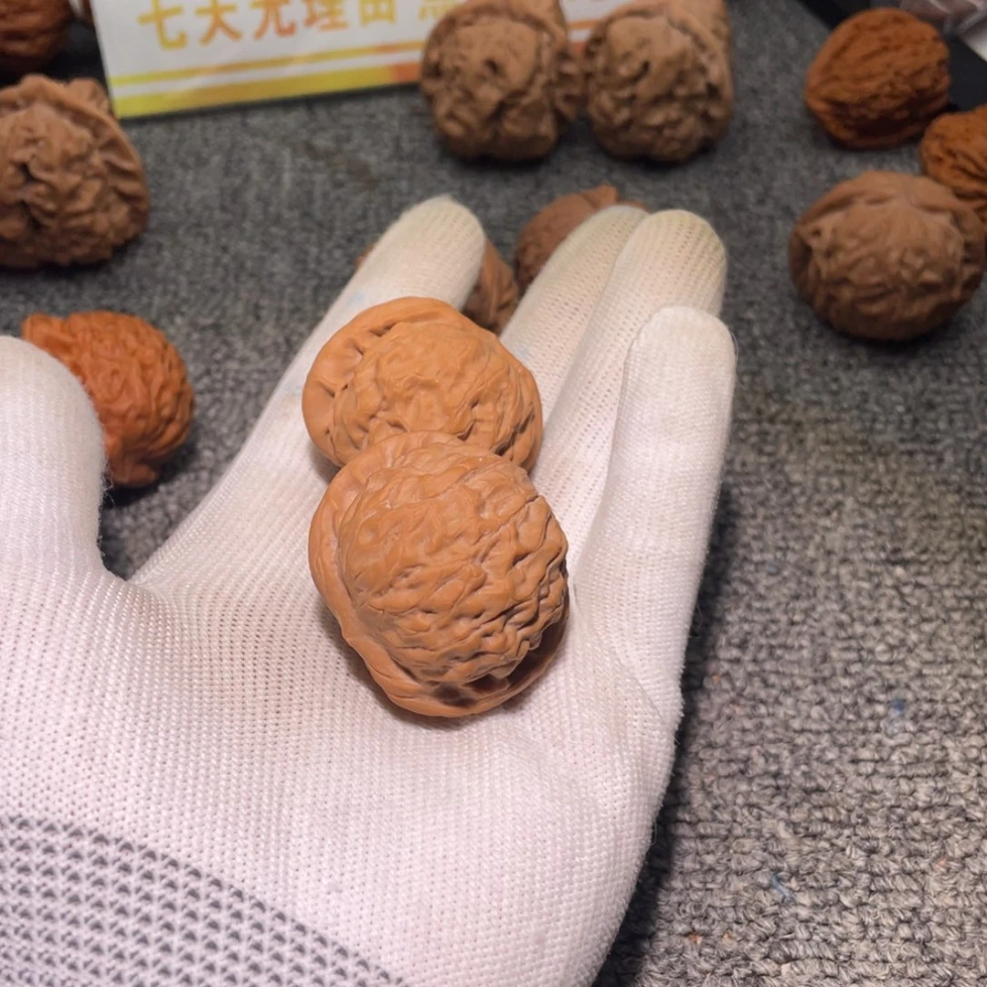 语***烟把件文玩核桃石门