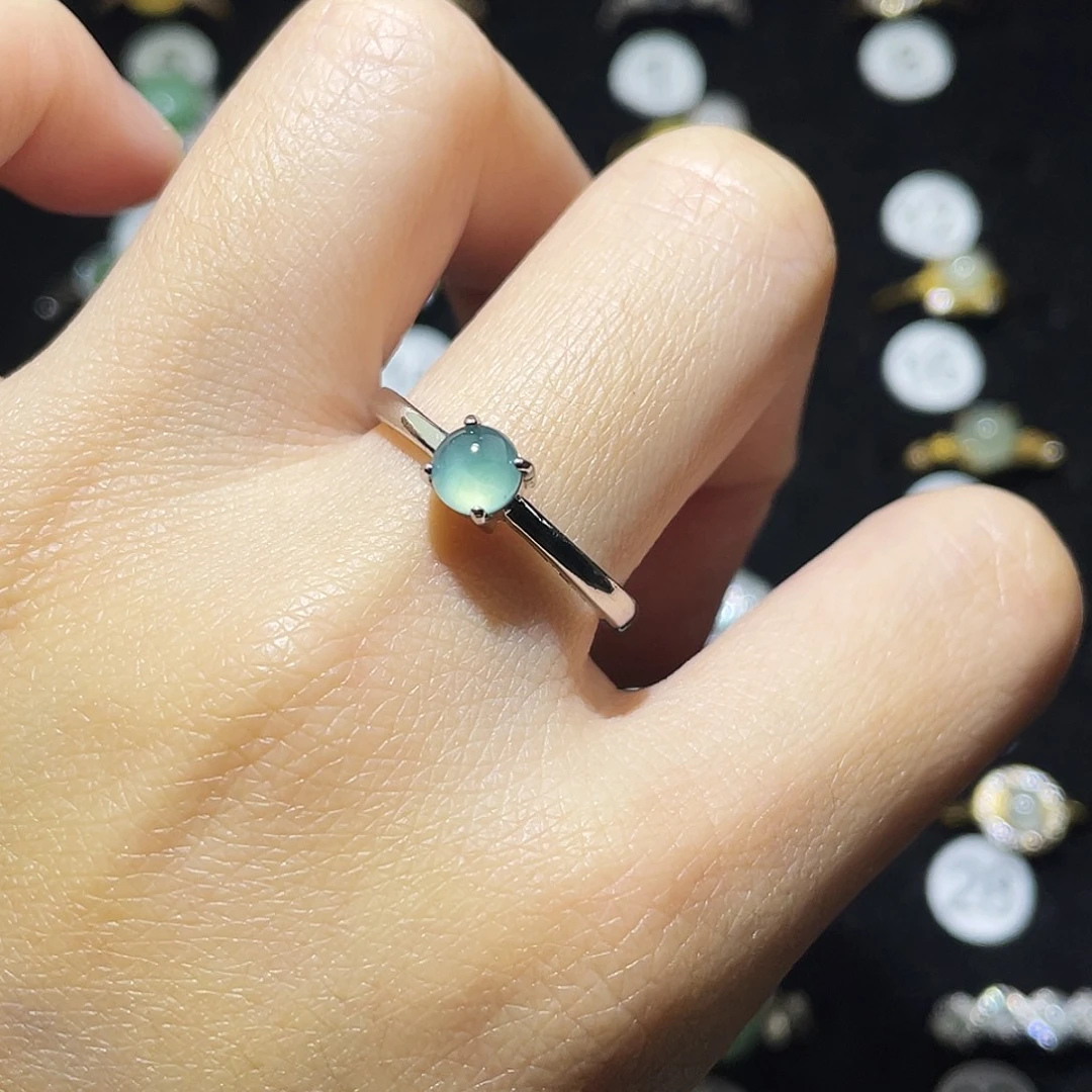 翡翠未镶嵌戒指戒指