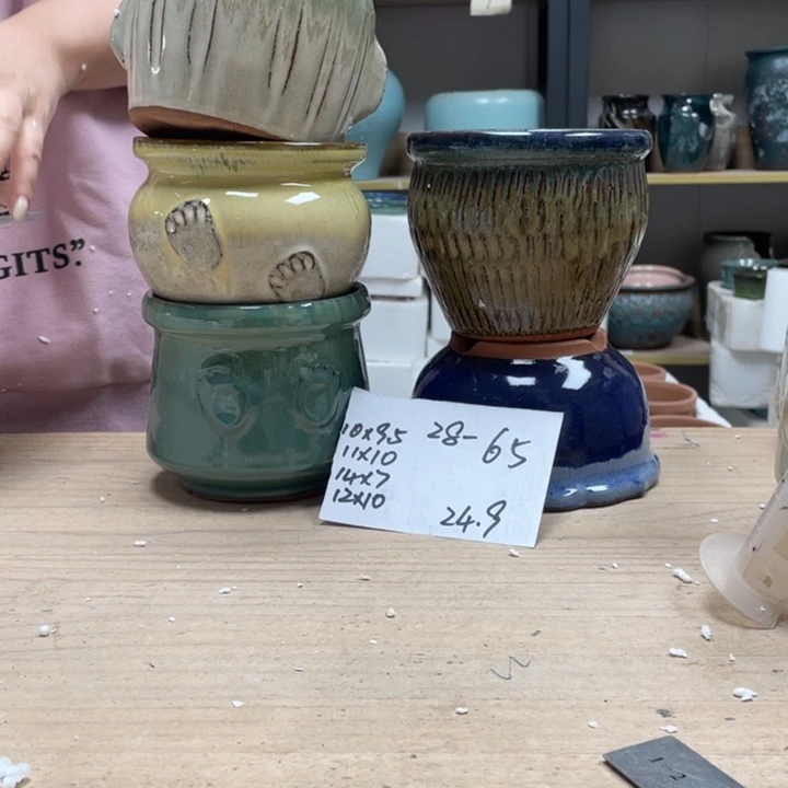 紫砂花盆多肉花盆微瑕65