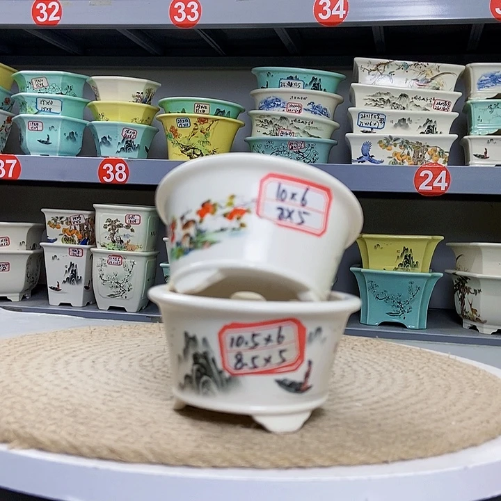 紫砂紫砂花盆3981