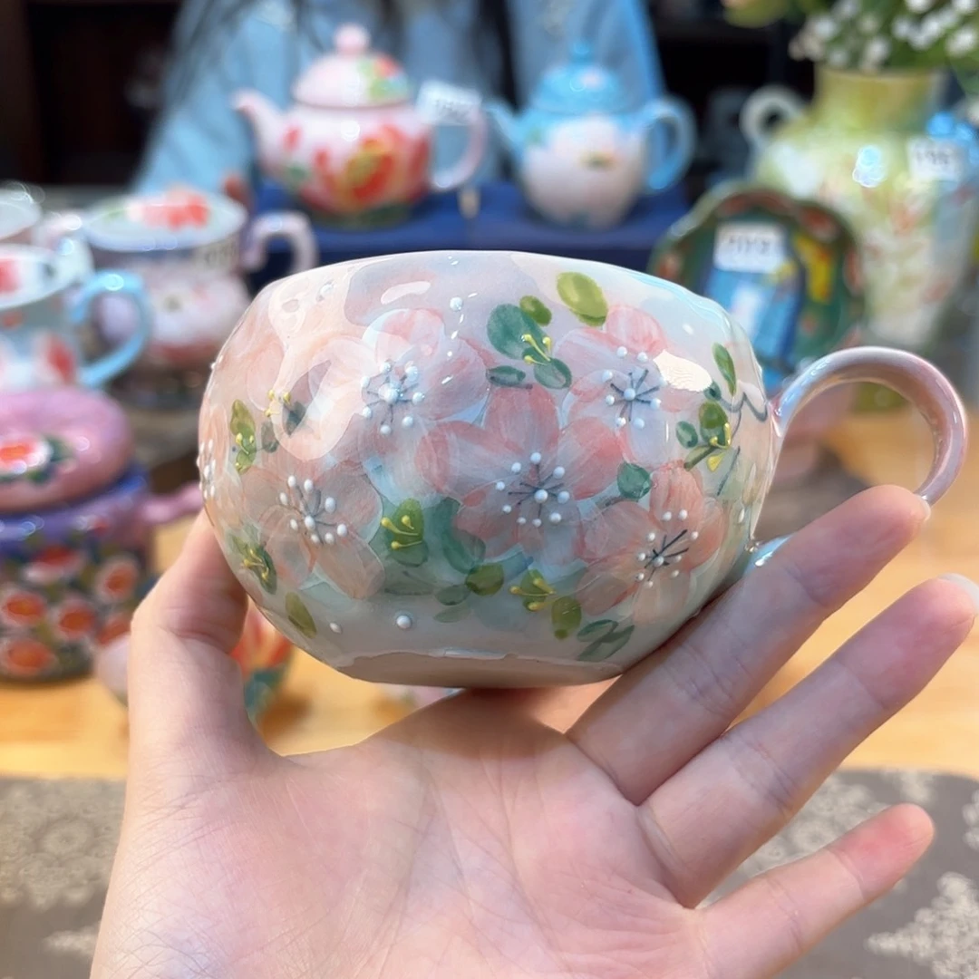 景德镇手绘高温釉下彩陶瓷茶具