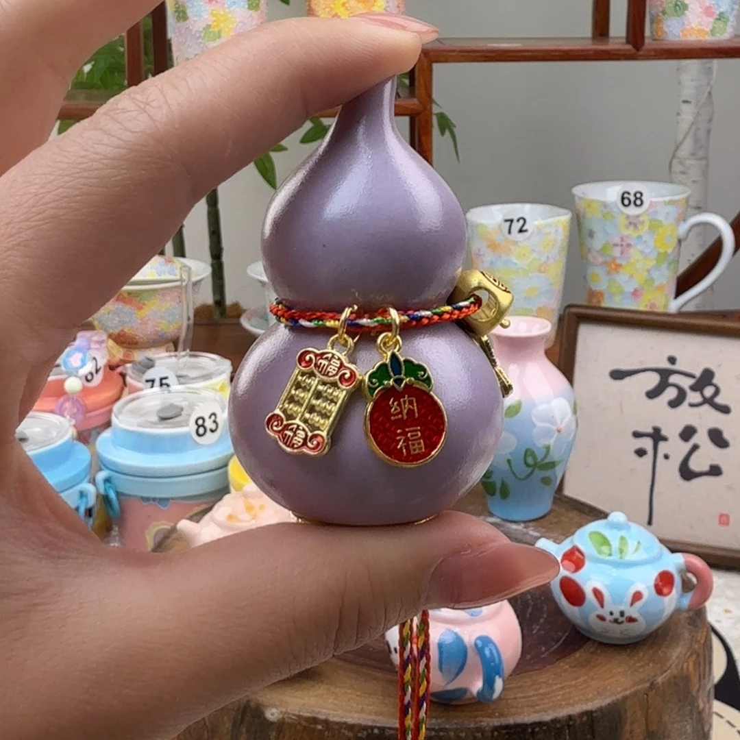 陶摆件3景德镇手绘高温釉下彩