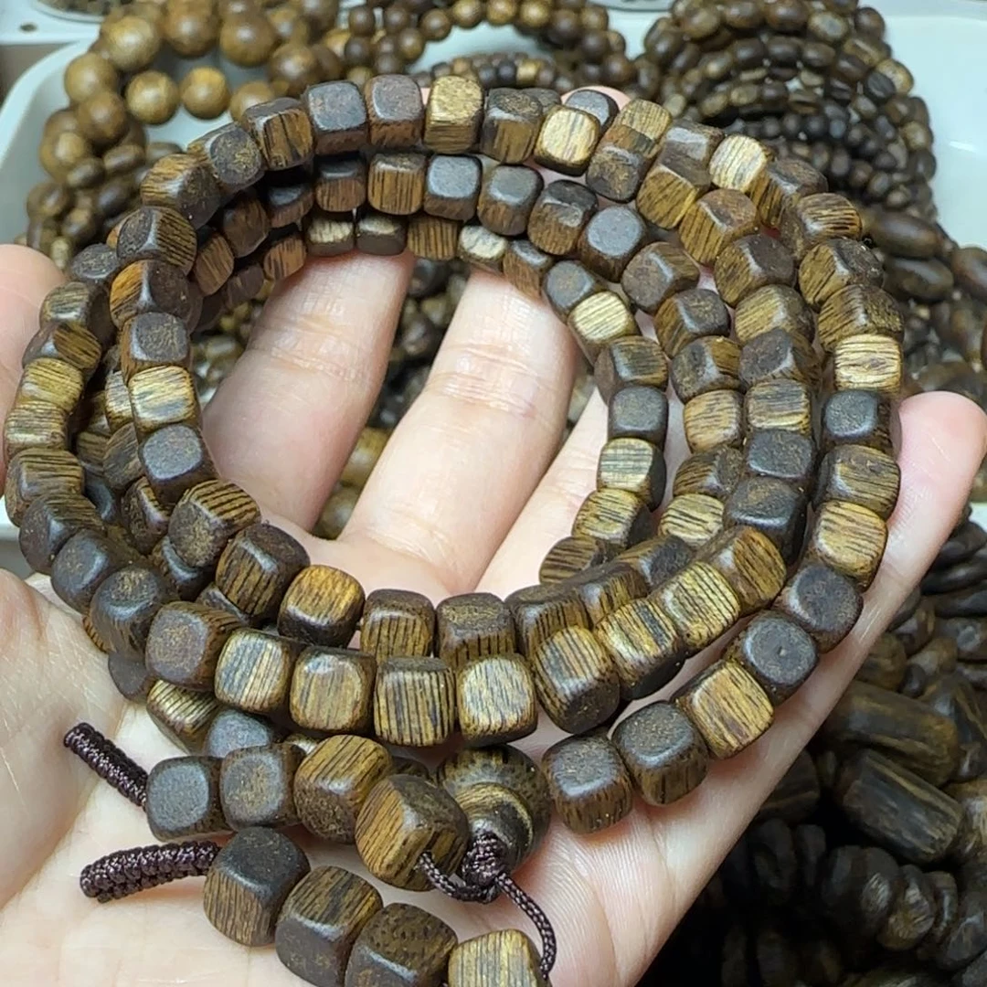 手串沉香多圈高油方珠老料