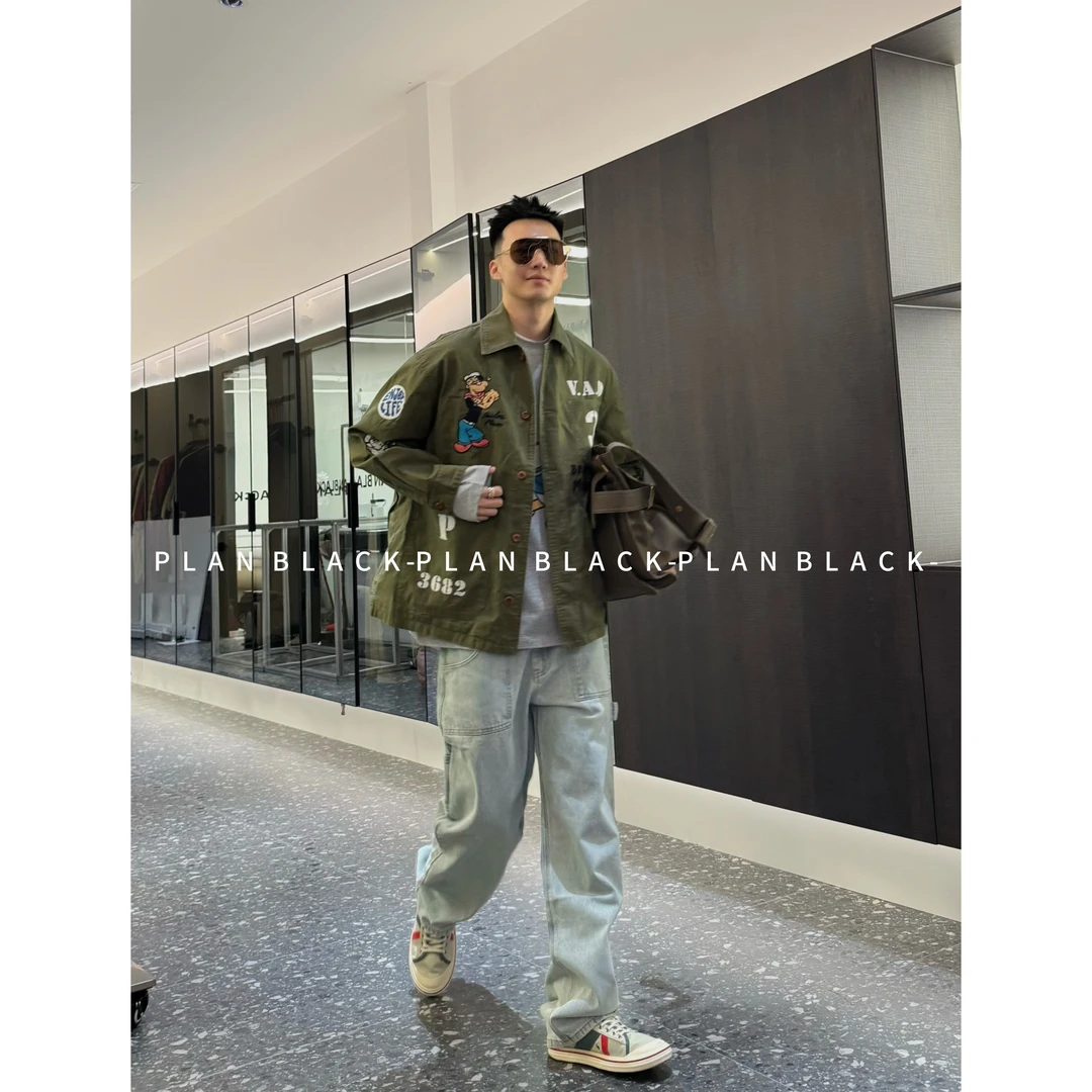 RICH陈发财【美式水手/刺绣夹克】今日推荐！潮搭复古夹克外套8090