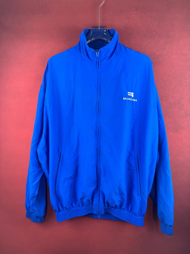 99新 Balenciaga/巴黎世家 双勾刺绣冲锋衣/44码/R0100