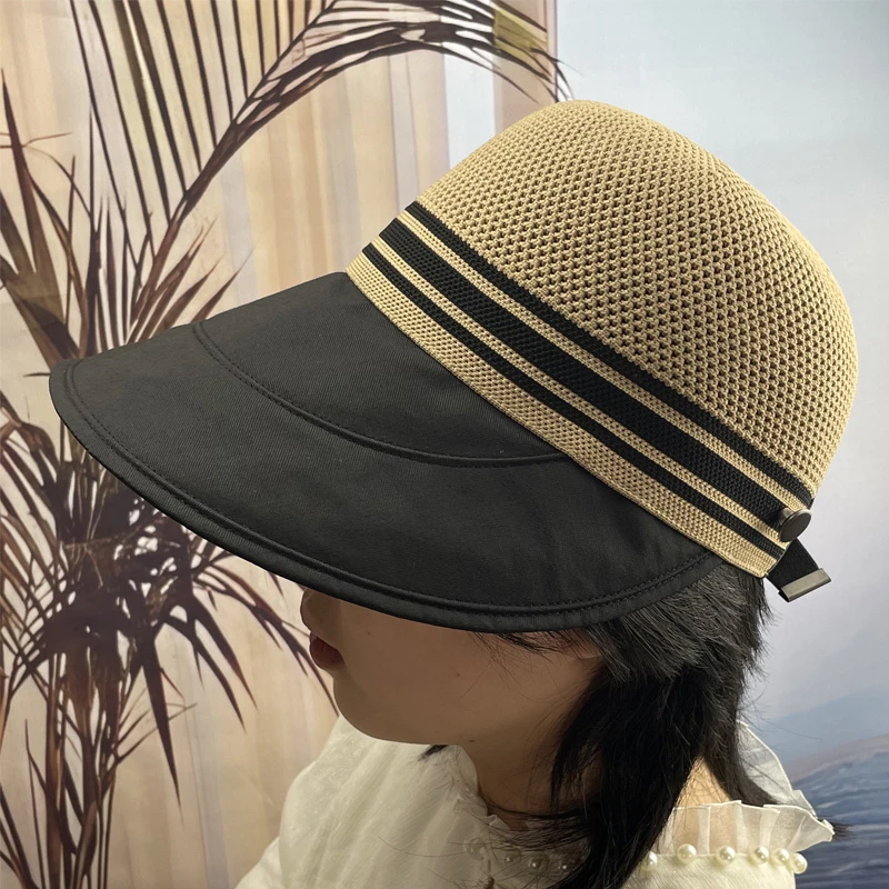 休闲宽檐大檐女士帽春夏秋季遮阳防紫外线鸭舌帽户外运动时尚百搭