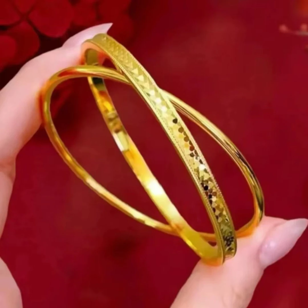 龙鳞双环手镯中国风古风高端首饰精美手纯手工制作精美手艺