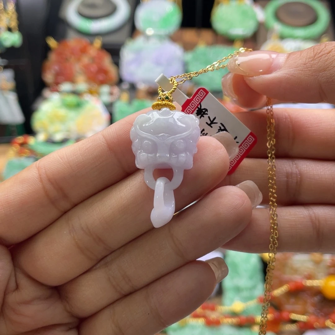翡翠未镶嵌颈饰代编织