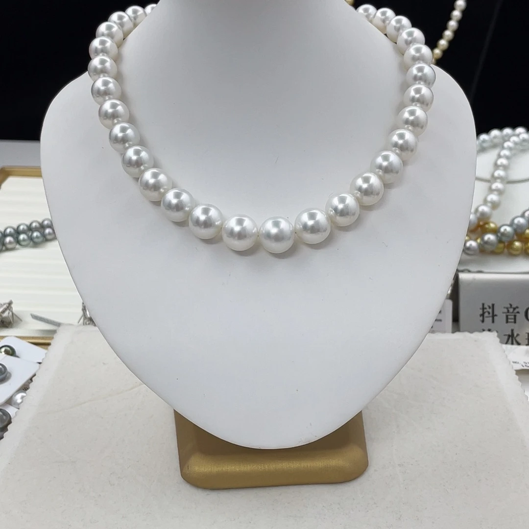 未镶嵌裸珠海水珍珠10-13.6真科研维纳斯