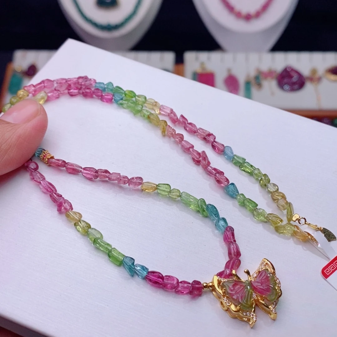 项链未镶嵌碧玺项链d