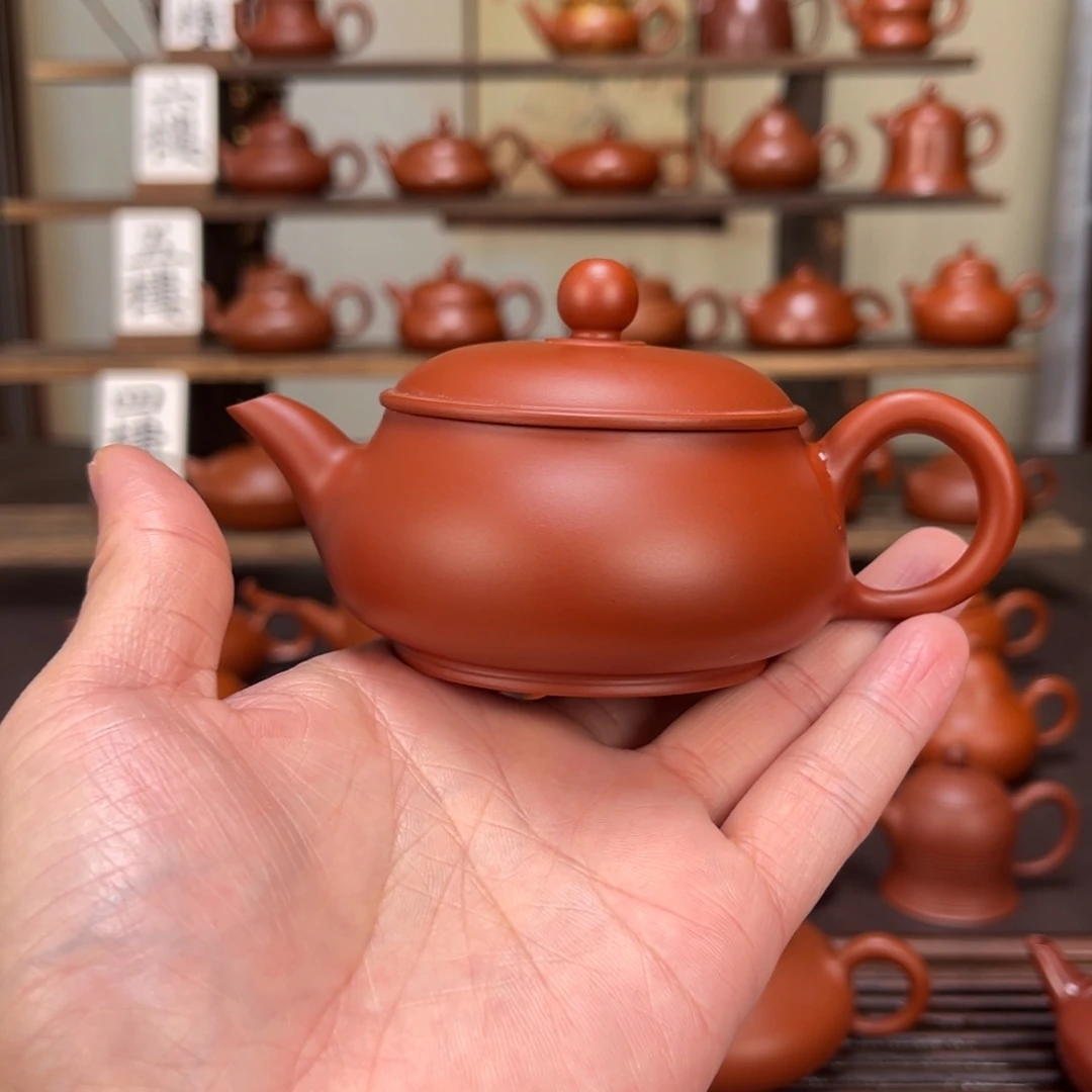 金***游紫砂茶壶超薄明炉120cc