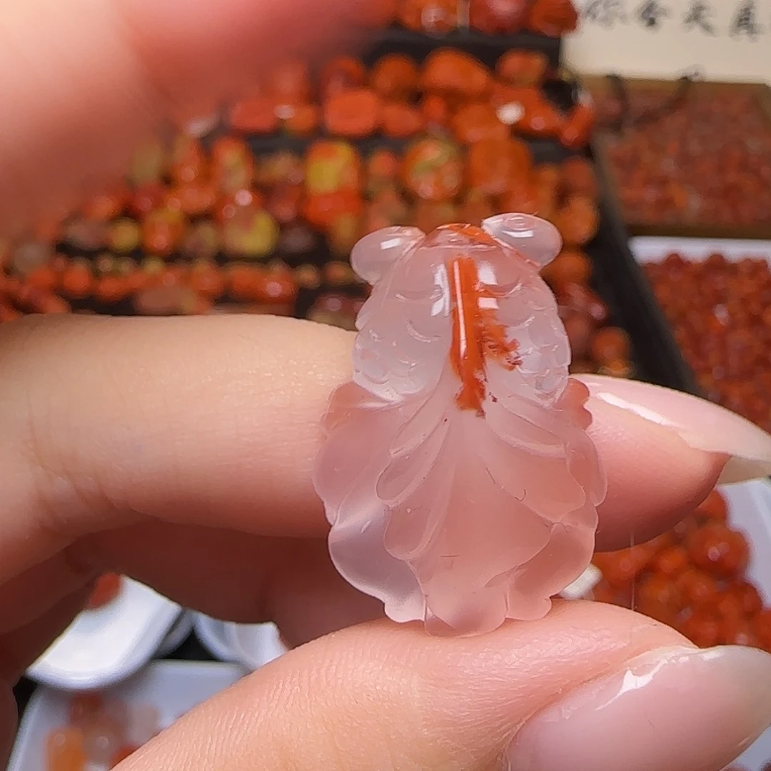 南红玛瑙未镶嵌吊坠(不含链)