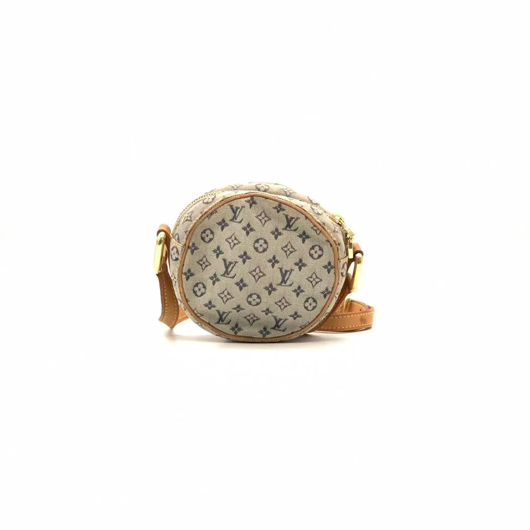 95新 LouisVuitton/路易威登 LV/mini单宁老花圆饼/经典时尚女士