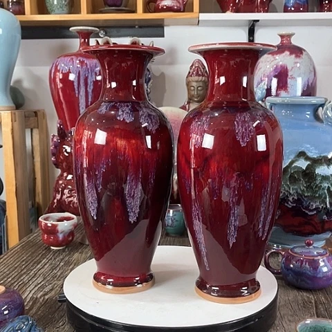 瓷片神垕镇钧瓷艺术高34公分