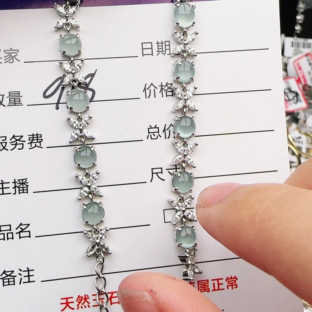 银S925镶嵌戒指翡翠戒指