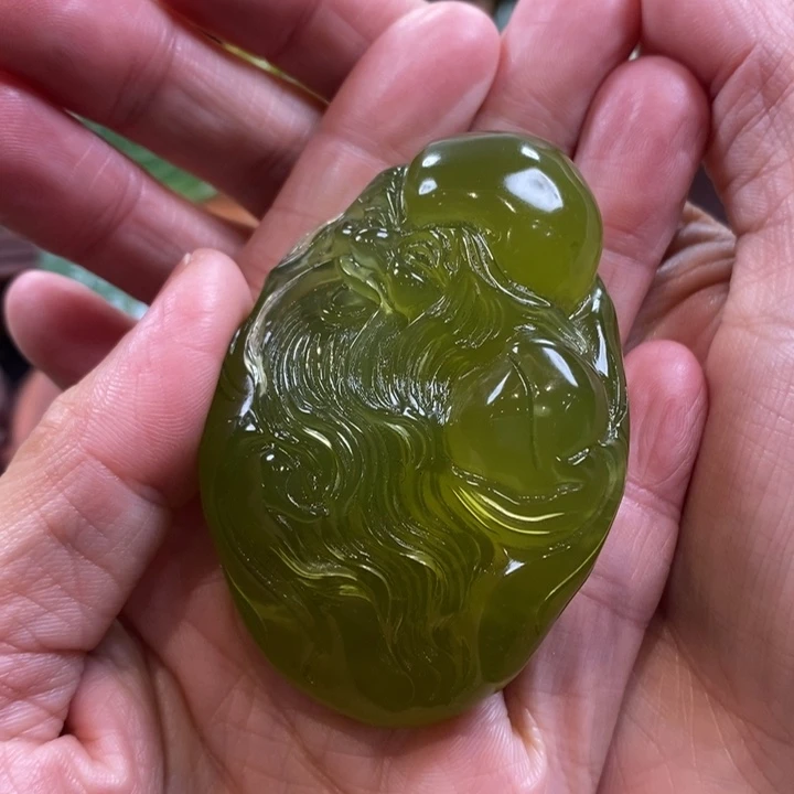 蛇纹石玉未镶嵌手把