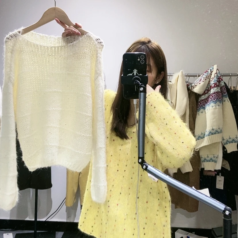 【闪购商品】米白套头