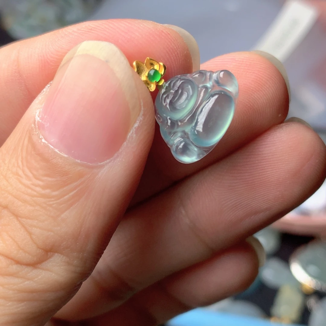 【闪购商品】翡翠18K金镶嵌颈饰翡翠