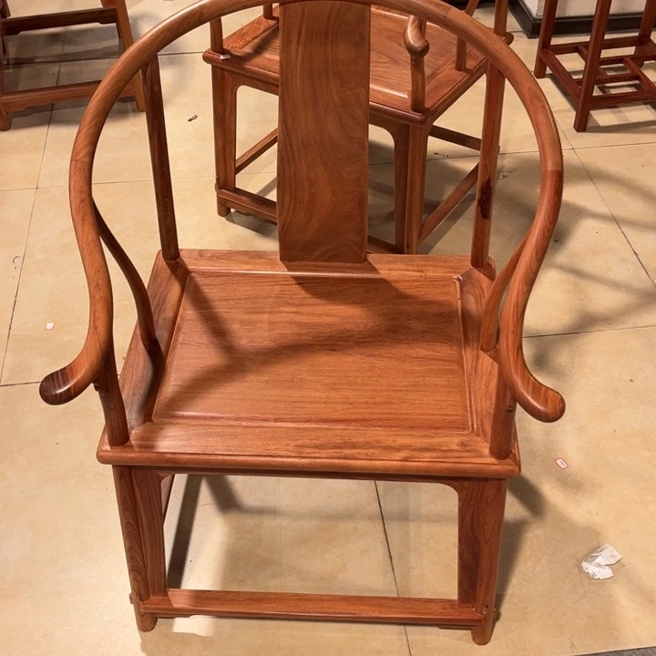 紫檀木类家具用****8缅甸花梨木圈椅