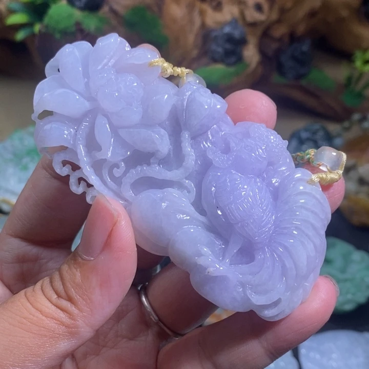 【闪购商品】颈饰未镶嵌翡翠鸡