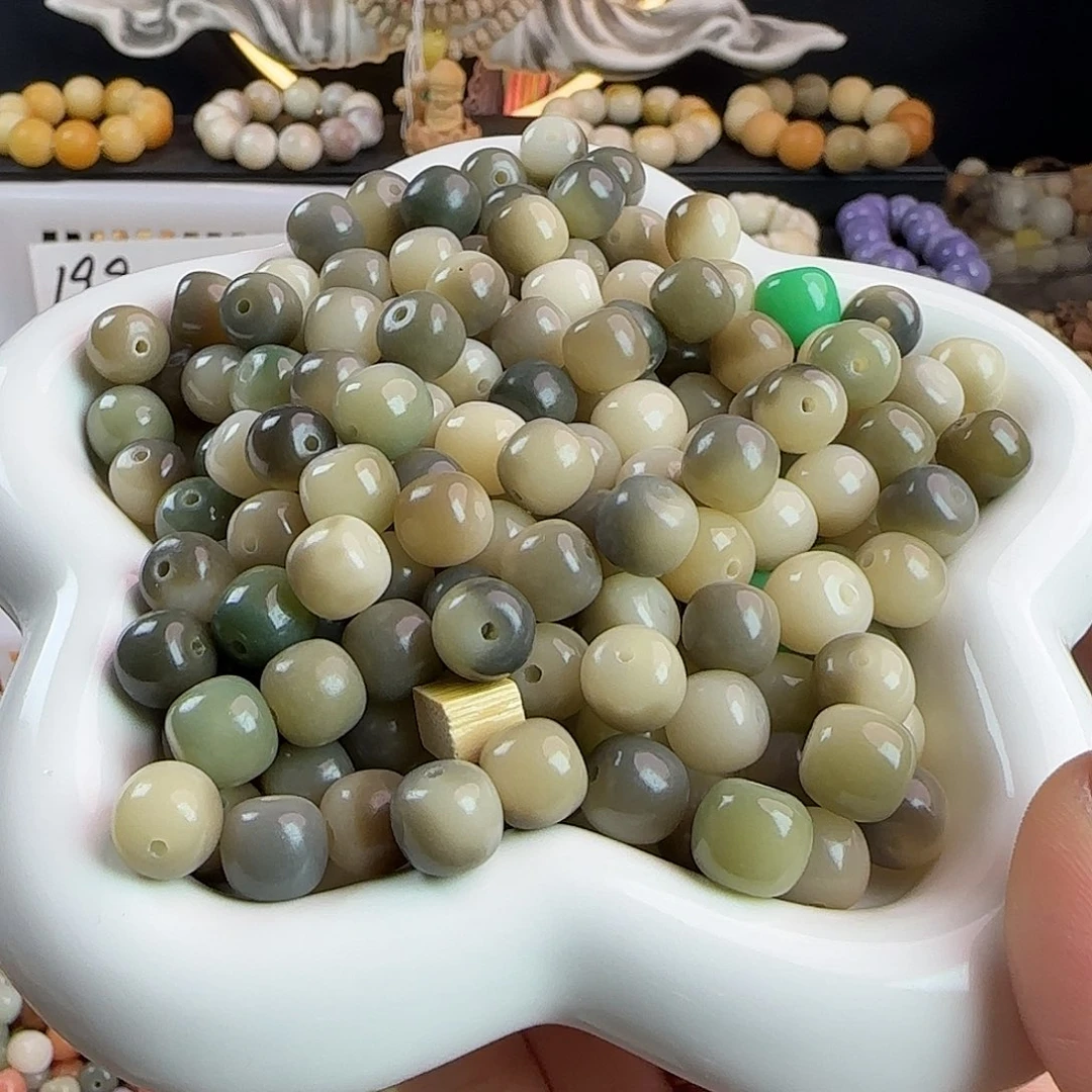 手串菩提根/象牙果卡10油墨飘花桶1000颗
